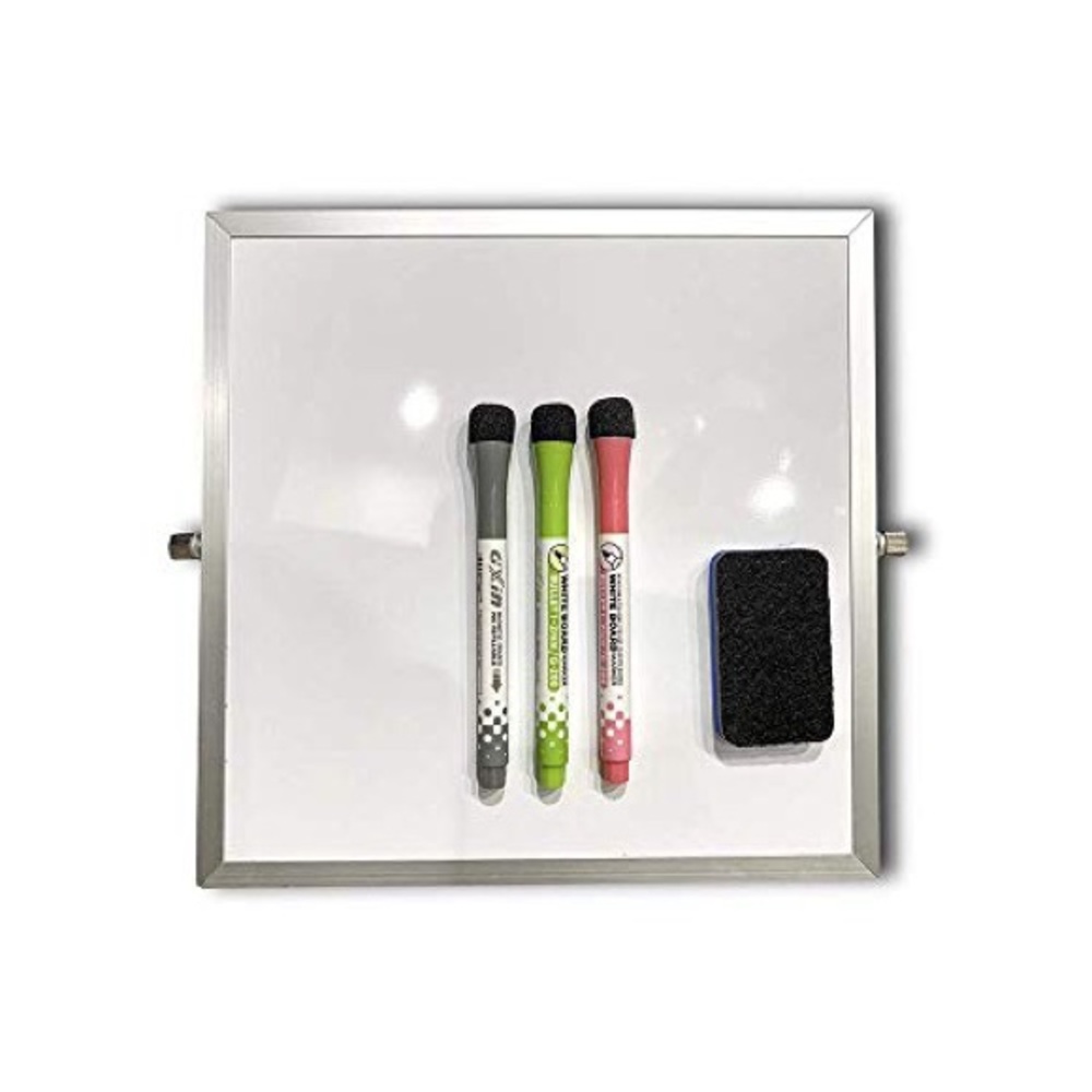 White Board with Stand-Desktop Whiteboard 10"X10"